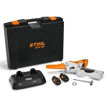Stihl GTA 40 Set Completo - Potatore a Catena a Batteria completo di 2 batterie + caricabatteria + valigetta