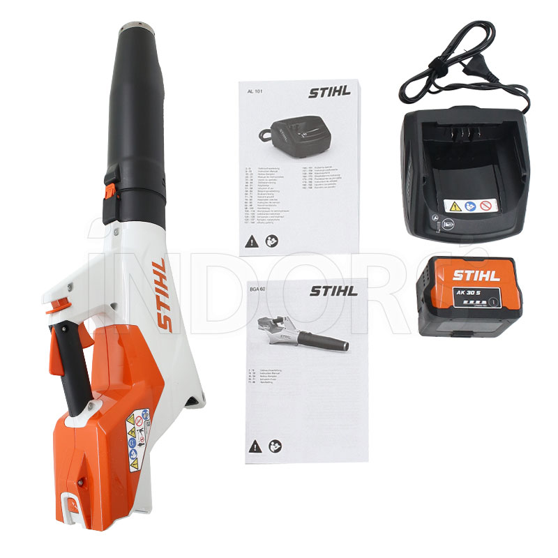 Stihl BGA 60 SET - Soffiatore a Batteria 36V con Batteria e Caricabatterie inclusi