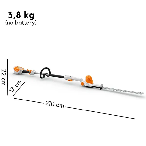 Stihl HLA 56 SET - Tagliasiepi a Batteria Regolabile con Batteria AK 20 + Caricabatteria AL 101 inclusi