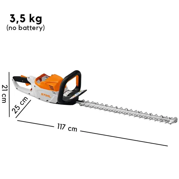Stihl HSA 60 SET - Tagliasiepi a Batteria 60 cm con Batteria e Caricabatterie inclusi