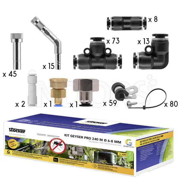 Stocker 4266 - Kit Geyser Pro 240 m Ø 6-8 mm