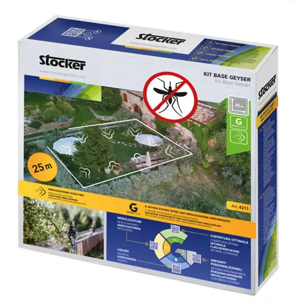 Stocker Geyser Nebulizzatore Antizanzare 12L a batteria Li-Ion Ricaricabile cod. 438