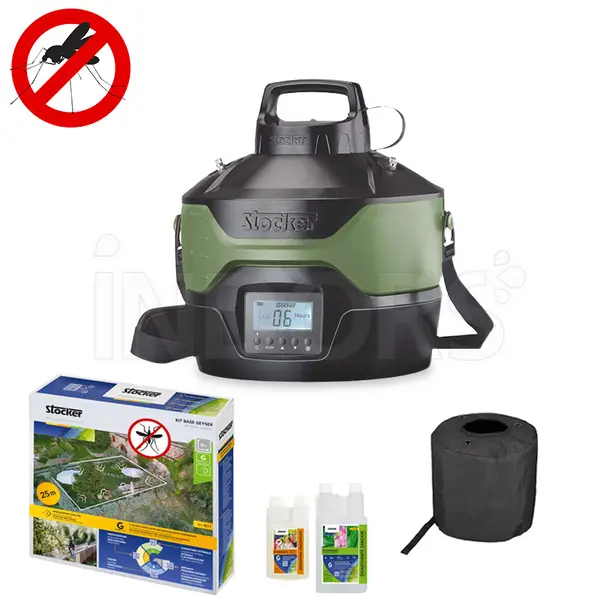 Stocker Kit Geyser 4 L - Kit Promo Nebulizzatore Anti Zanzare 40 m² 