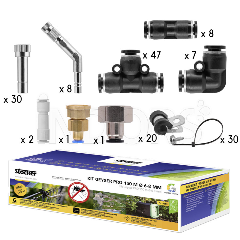 Stocker Geyser Pro 150m Mosquito Repellent Garden Perimeter Kit