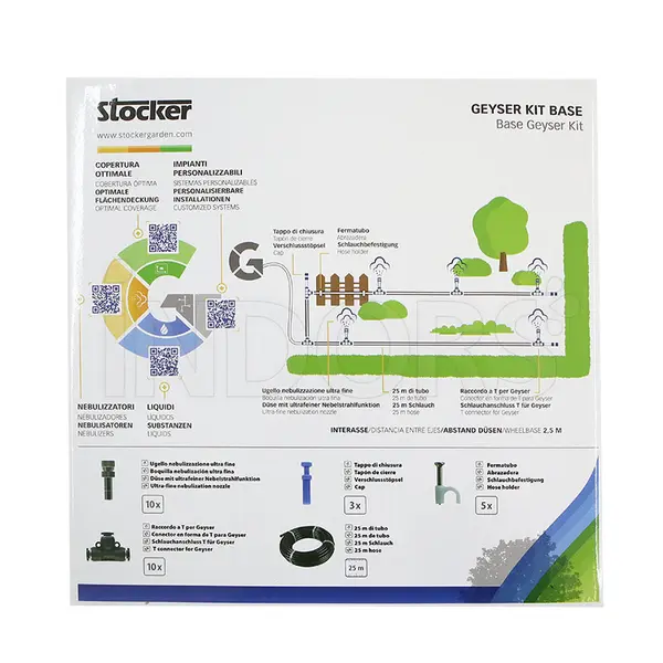 Stocker Kit Base Geyser - Kit per Ampliamento Trattamento Antizanzare