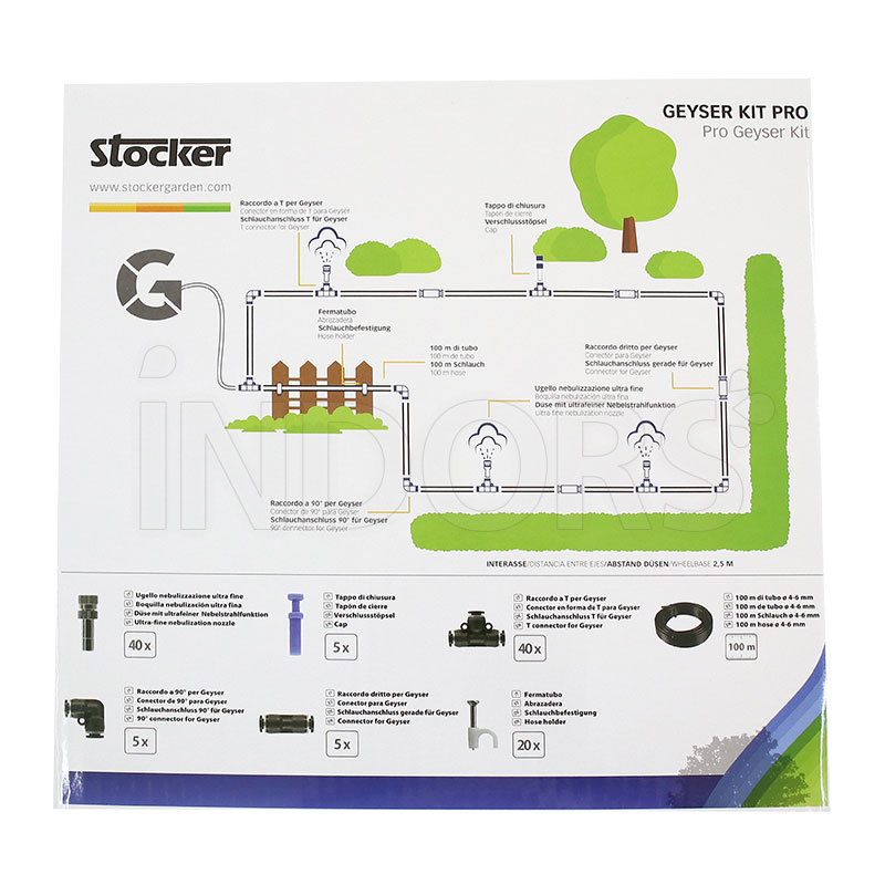 Stocker Kit Pro Geyser - Kit for expanding mosquito repellent treatment