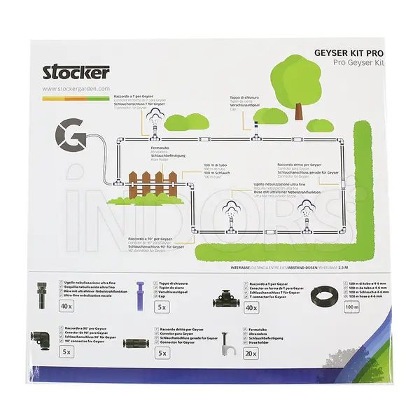 Stocker Kit Pro Geyser - Kit per Ampliamento Trattamento Antizanzare