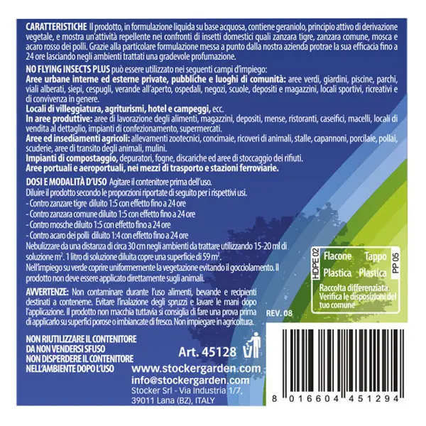 Stocker Nebuzan - Repellente Antizanzare 1L per Nebulizzatori Stocker Geyser