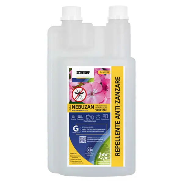 Stocker Nebuzan 45128 - Repellente Antizanzare 1L per Nebulizzatori Stocker Geyser