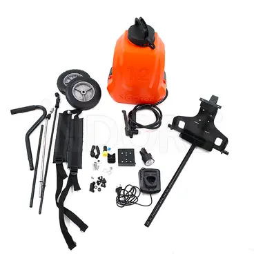 Stocker 1239 - Pompa a Zaino e Trolley Elettrica 12 L - con Batteria e Caricatore Inclusi