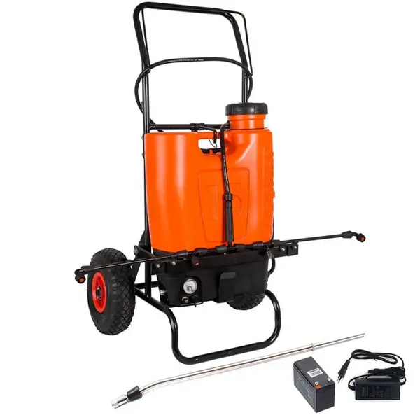 Stocker 1247 - Pompa a Zaino e Trolley Elettrica 15 L - con Batteria Inclusa