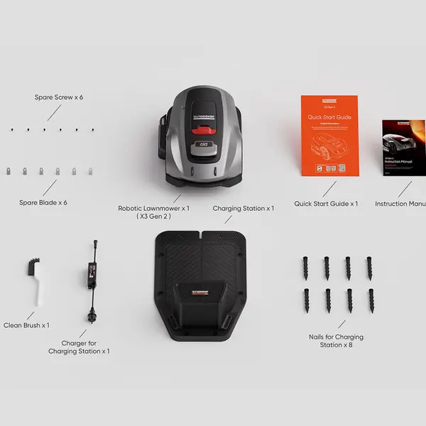 Sunseeker X3 Plus - Robot Rasaerba con taglio personalizzabile