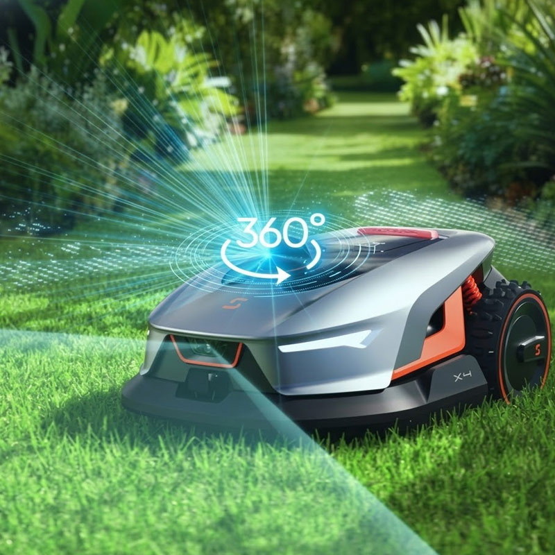Sunseeker X4 - Robot Tagliaerba Senza Cavo Senza Antenna per Prati Estesi