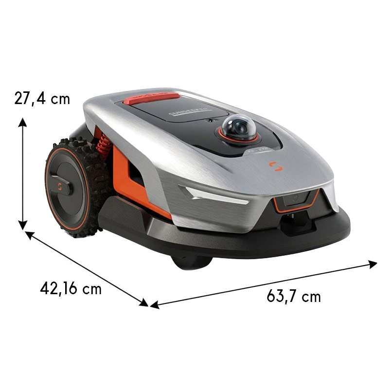 Sunseeker X4 - Robot Tagliaerba Senza Cavo Senza Antenna per Prati Estesi
