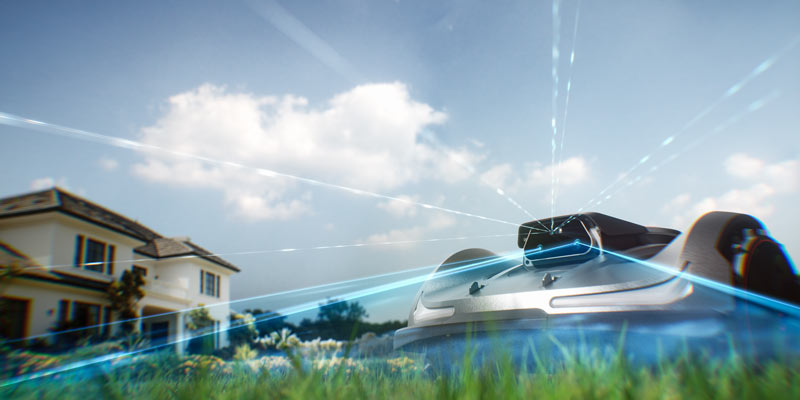 Tondeuse robot Sunseeker X7 Plus Gen 2 - Batterie au lithium 10 Ah pour grandes surfaces jusqu'à 6000 m²