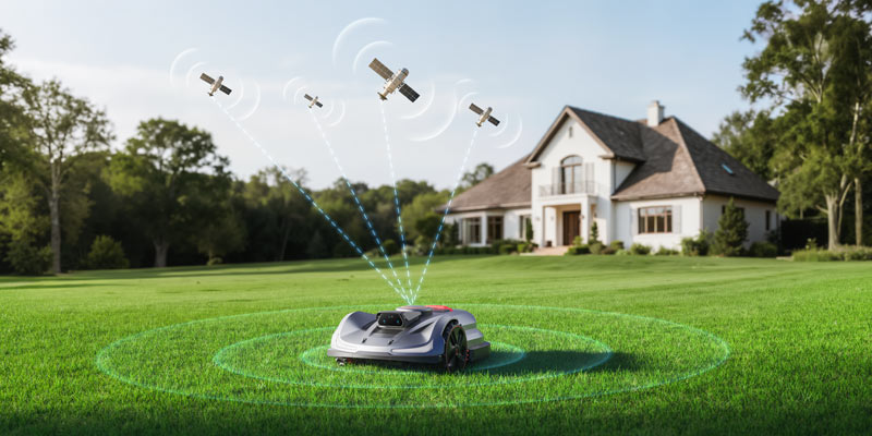 Sunseeker X7 Gen 2 - Tondeuse à gazon robot sans fil pour grands jardins 3000 m²