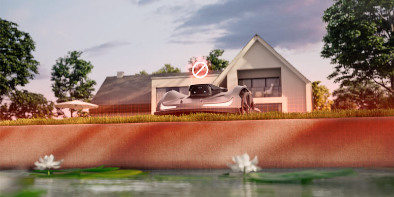 Tondeuse à gazon robotisée Sunseeker X7 avec Vision AI et AONavi