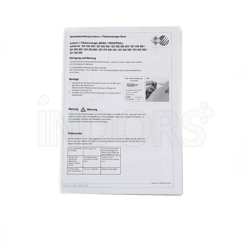 Équipement standard de base du Turbo Devil TD 300