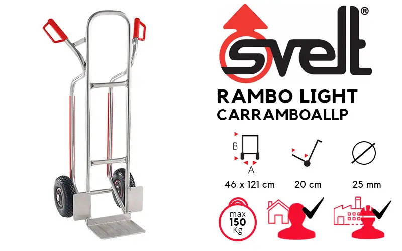 Svelt HulkP Alu CARHULKPALUP - Carrello Porta Pacchi Professionale in Alluminio D.Lgs. 206/2005