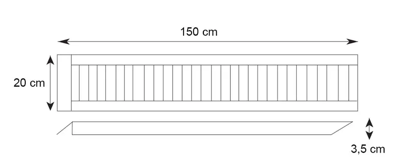 Svelt Rampa da Carico Leggera Fissa 1,5 m RLFISSA15
