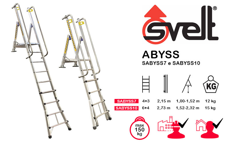 Svelt ABYSS SABYSS7 SABYSS10 - Scala Telescopica per Cantieri