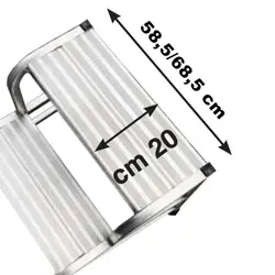 Svelt Cargo SCARGO02 SCARGO02L60 - Sgabello 2 gradini profondità 20 cm