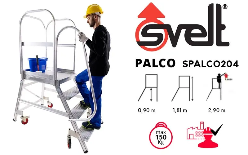 Svelt Ponte SPONTE203 - Scala a Ponte con Parapetto per uso professionale