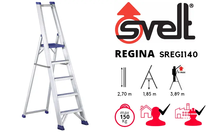 Svlet SREGI140 scala professionale in alluminio 3,6 m