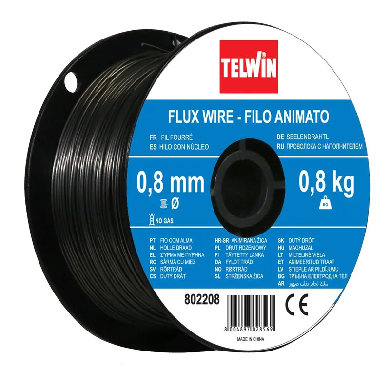 TELWIN 802208 - 0.8mm Flux Cored Wire Spool in a 1 or 2-piece Kit