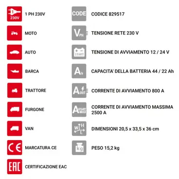 Telwin Pro Start 2824 - Avviatore Portatile a Batteria