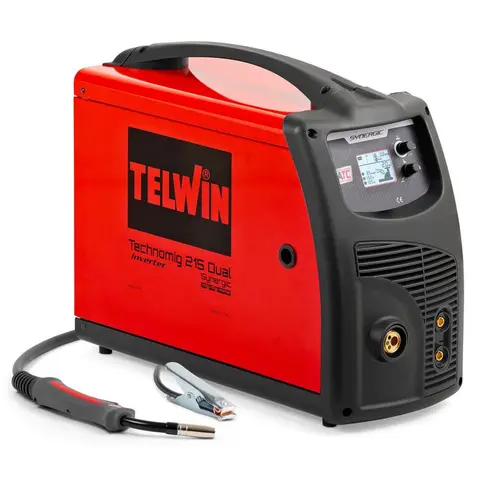 Telwin Technomig 215 Dual Synergic Saldatrice a Filo Inverter Multiprocesso