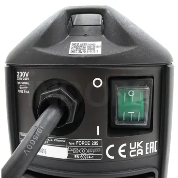 Telwin Force 205 - Saldatrice Inverter fattore di potenza 0,7
