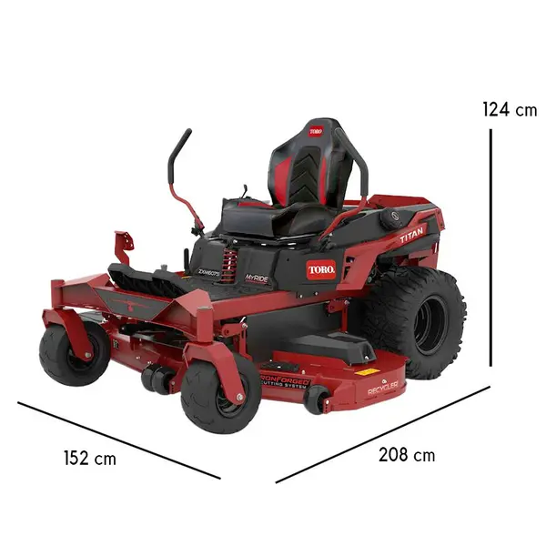 Toro Titan ZXM6075 - Trattorino Rasaerba Raggio Zero 152 cm