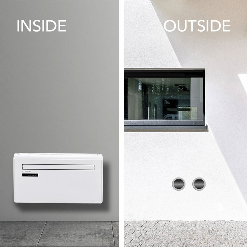 Trotec PAC-W 2650 SH - convettore caldo e freddo a Parete
