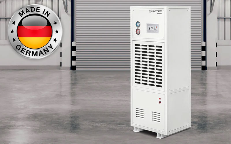 Trotec DH 105 S - Industrial Dehumidifier 175.2 L/24 h with Integrated Condensation Pump