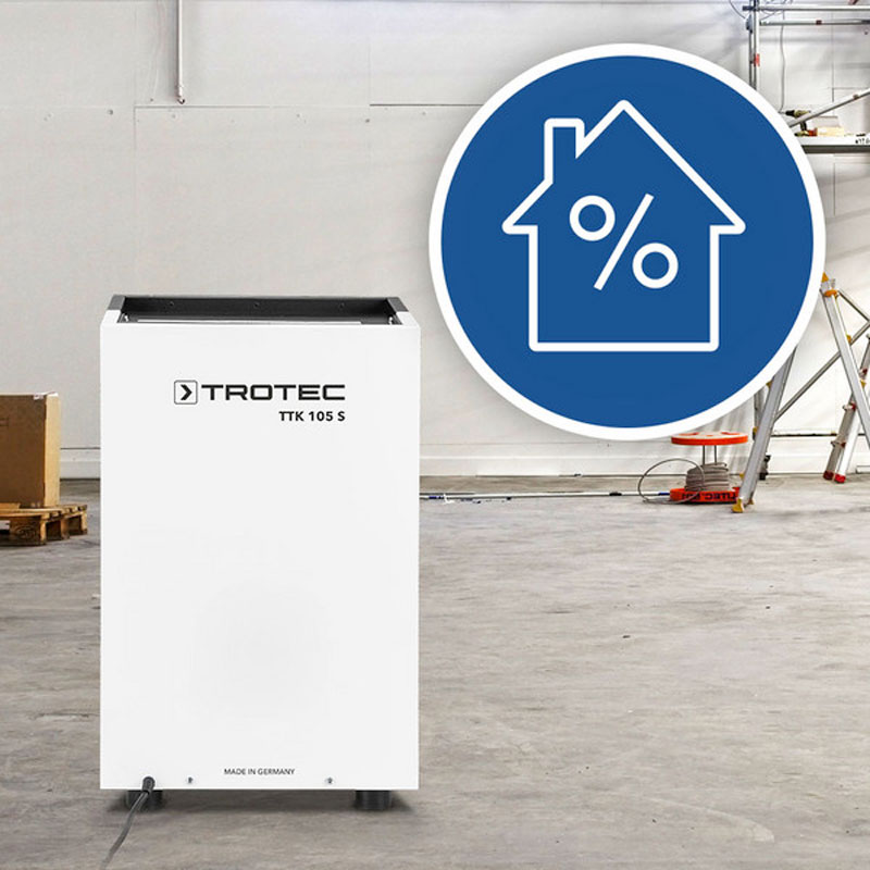 Trotec TTK 105 S 1120000109 - Déshumidificateur avec hygrostat intégré