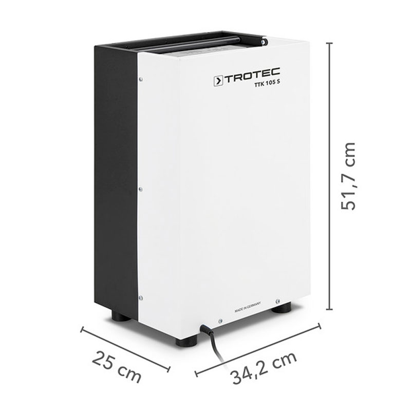 Trotec TTK 105 S 1120000109 - Déshumidificateur facile d'entretien