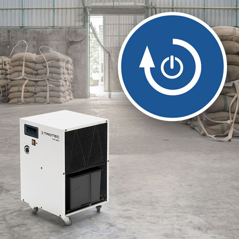 Trotec TTK 140 S 1120000141 - Deumidificatore ripresa funzione dopo interruzione corrente