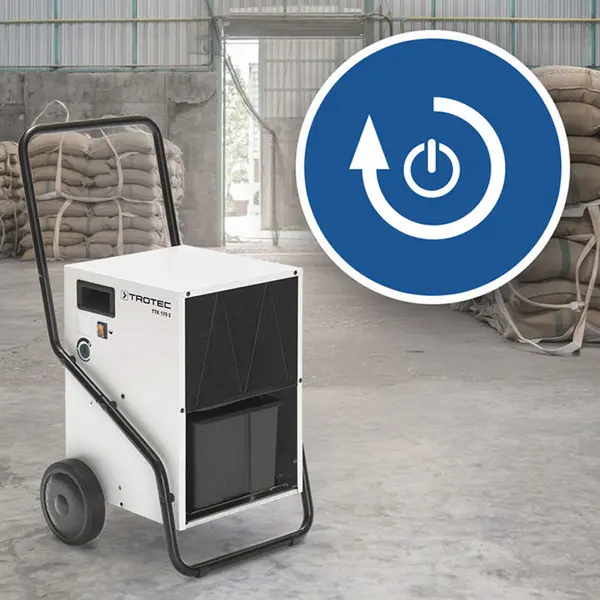 Trotec TTK 170 S 1120000155 - Deumidificatore ripresa funzione dopo interruzione corrente