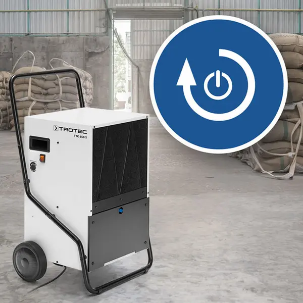 Trotec TTK 650 S 1120000171 - Deumidificatore ripresa funzione dopo interruzione corrente