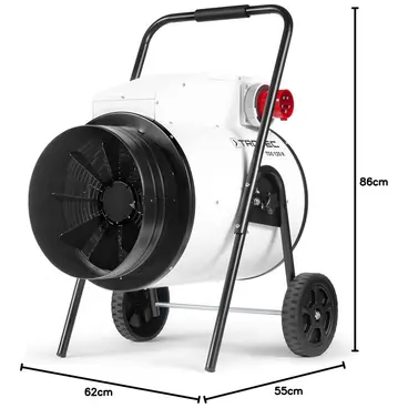 Dimensioni Trotec TDS 120 R - Riscaldatore aria per industria