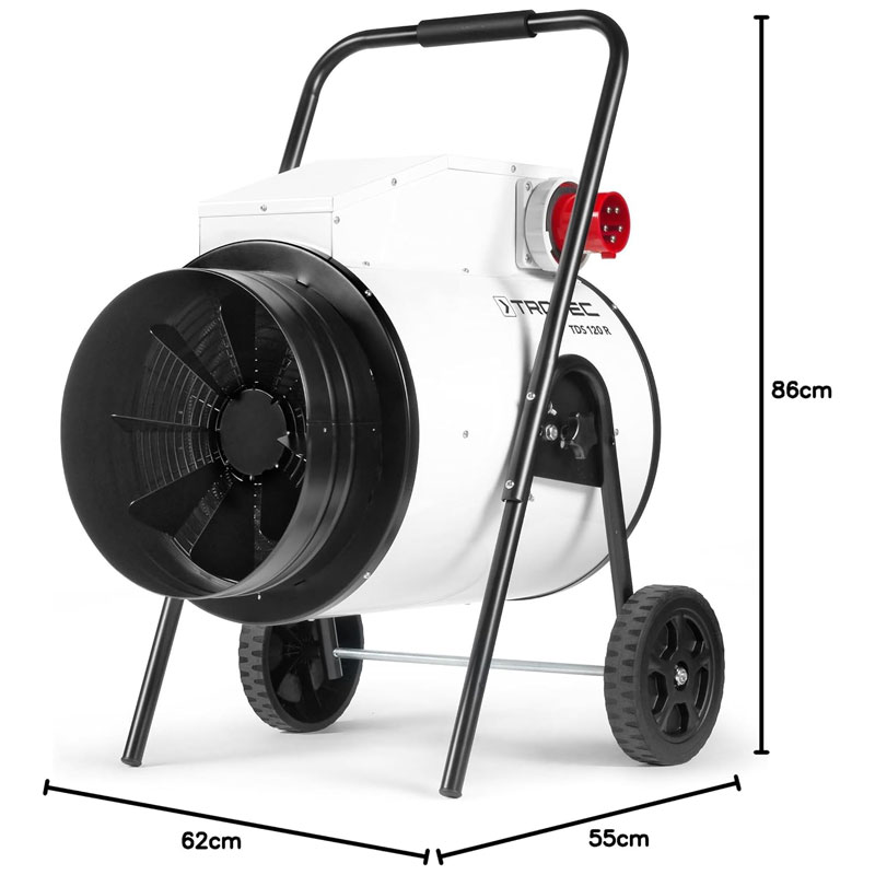 Dimensioni Trotec TDS 120 R - Riscaldatore aria per industria
