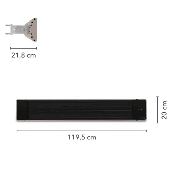 Trotec IRD 1800 1410003320 - Riscaldatore a Infrarossi per Esterni Senza Luce