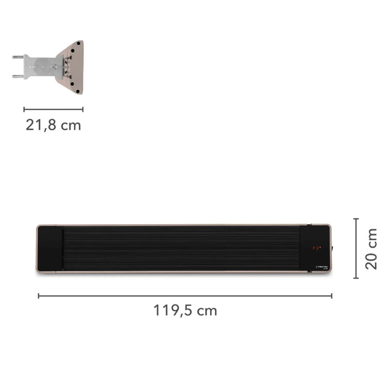 Trotec IRD 1800 1410003320 - Outdoor Infrared Heater Without Light