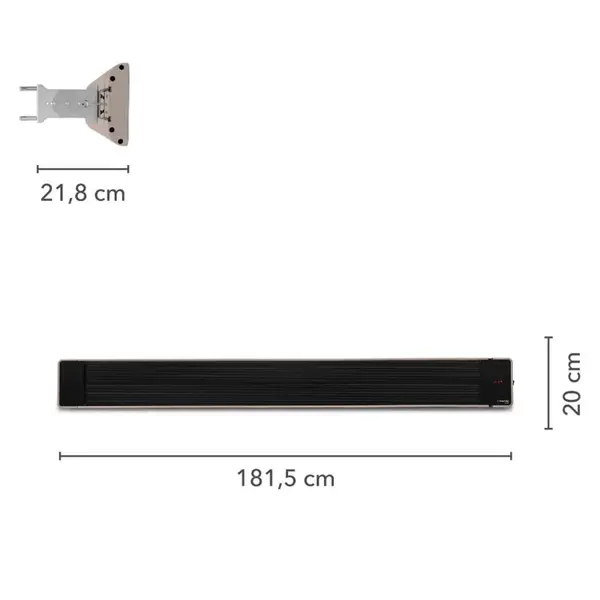Trotec IRD 3200 1410003340 - Riscaldatore a Infrarossi per Esterni Senza Luce