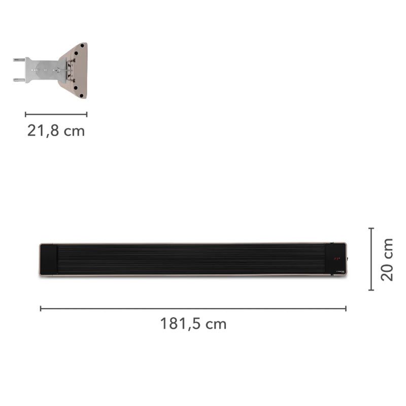 Trotec IRD 3200 1410003340 - Riscaldatore a Infrarossi per Esterni Senza Luce