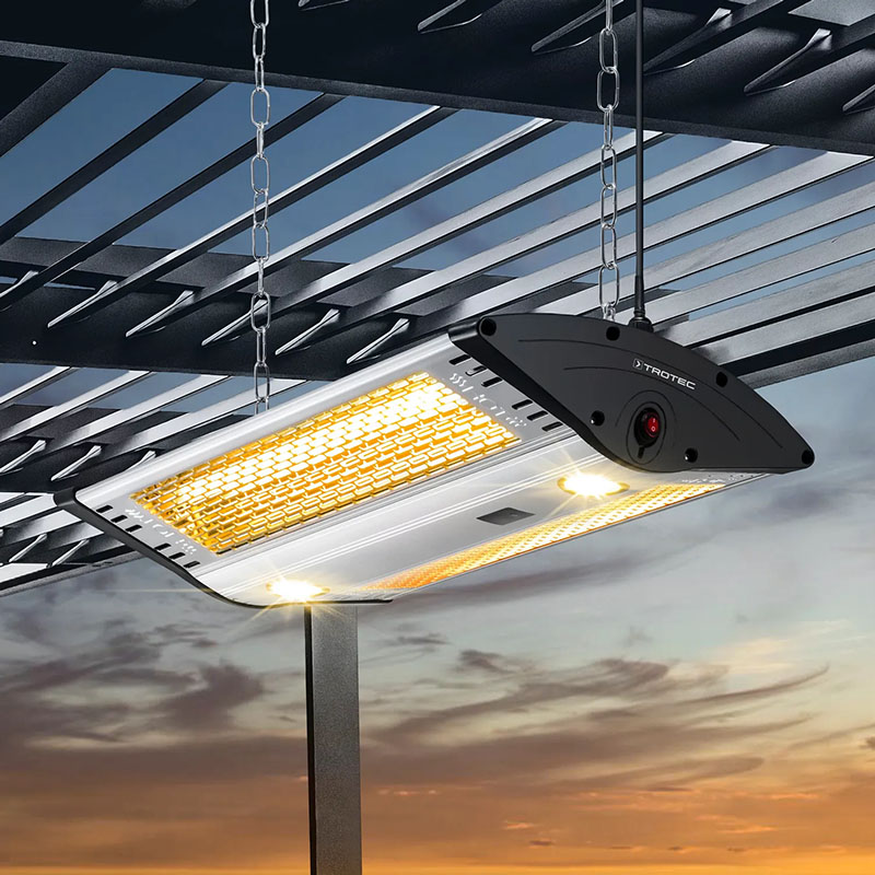 Trotec IR 2000 C 1410003205 - Riscaldatore a Soffitto di Design ad Infrarossi