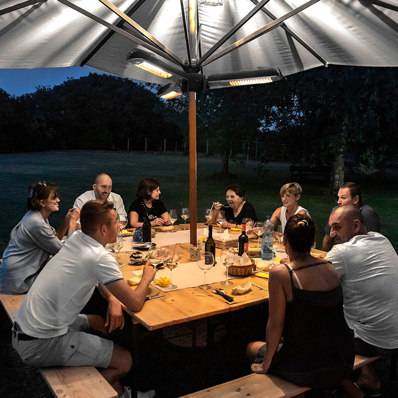 Trotec IR 2005 SC 1410003825 - Foldable 3-Blade Umbrella Heater