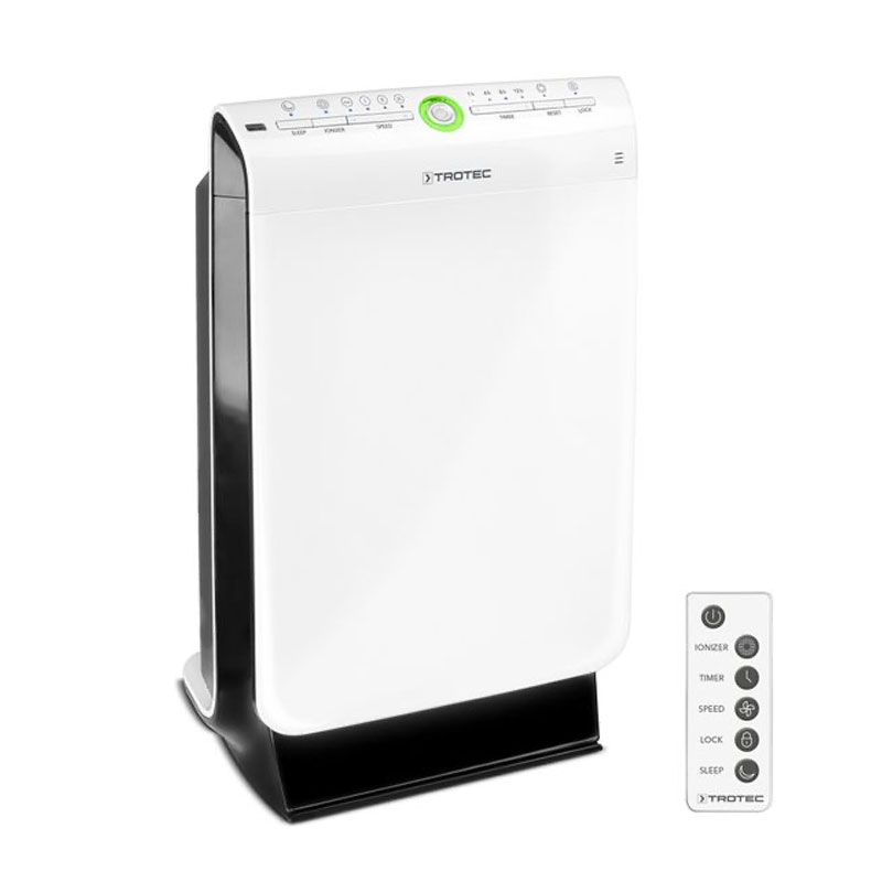 Trotec AirgoClean 100 E - Purificateur d'air pour pièces et bureaux avec ioniseur
