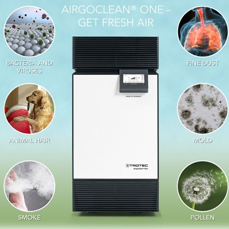 Trotec AirgoClean One - Purificateur d'air Hepa H14